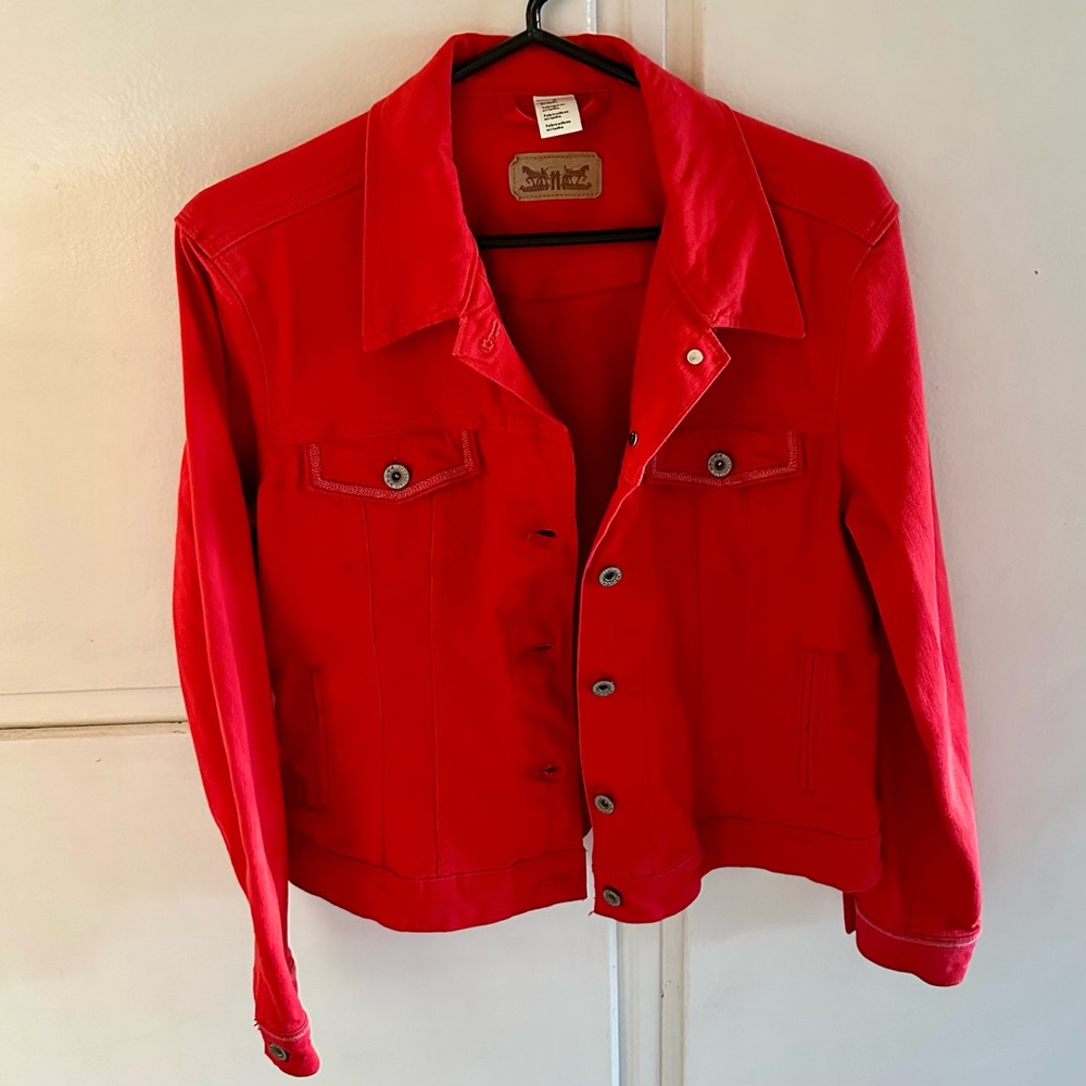 Red Denim Levi’s Jacket